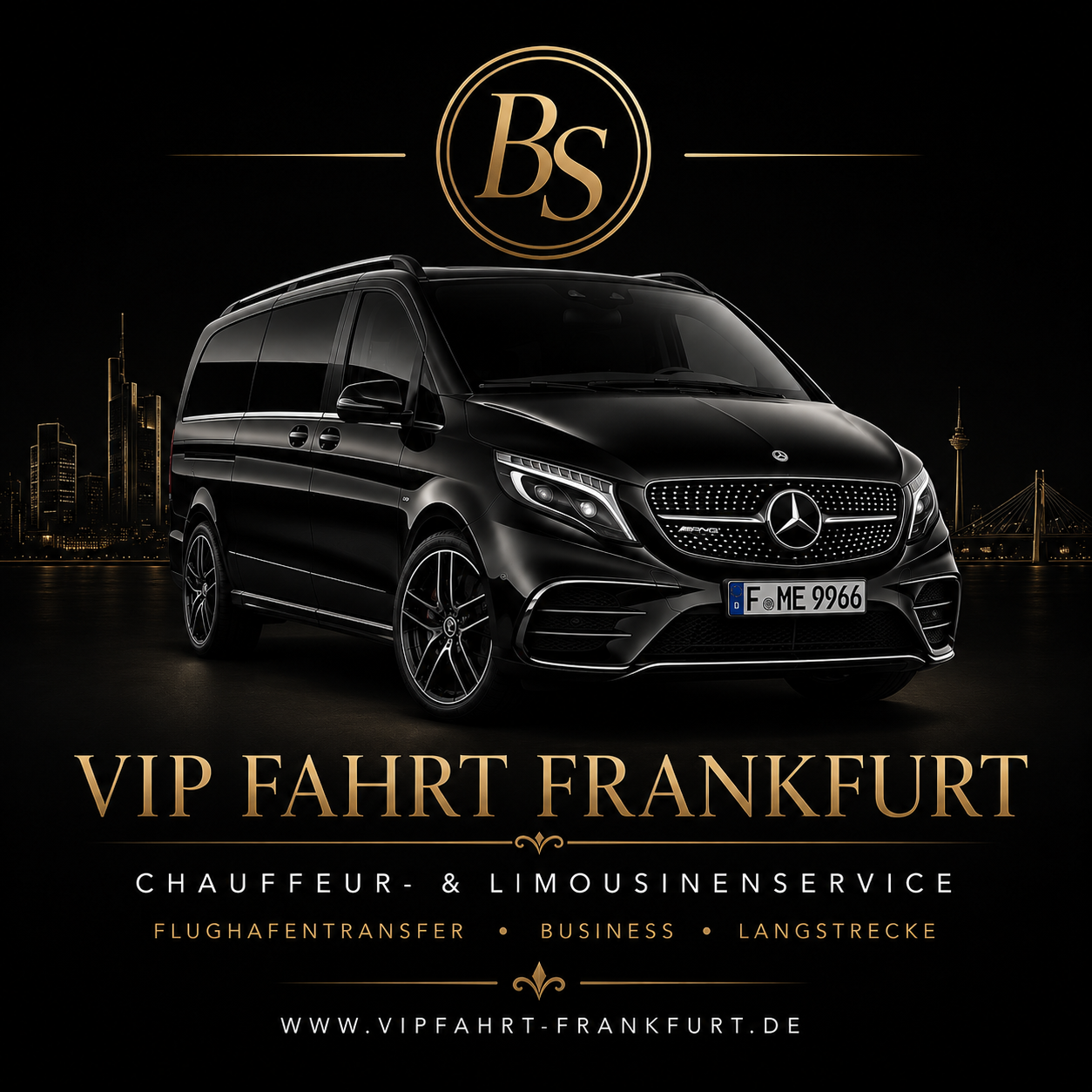 VIP Fahrt Frankfurt – Chauffeur- und Limousinenservice mit Mercedes V-Klasse